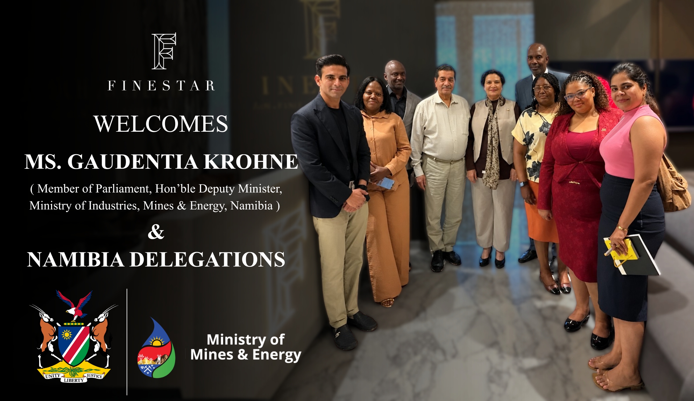 Classic Diamond Welcomes Ms. Gaudentia Krohne and the Namibian Delegation